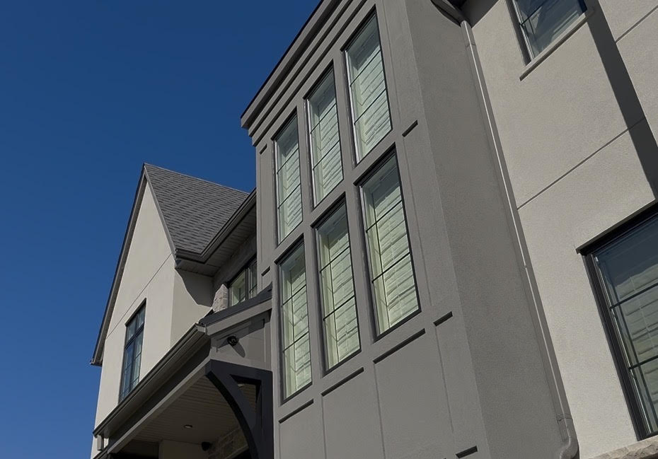 Security film and structural silicone anchor